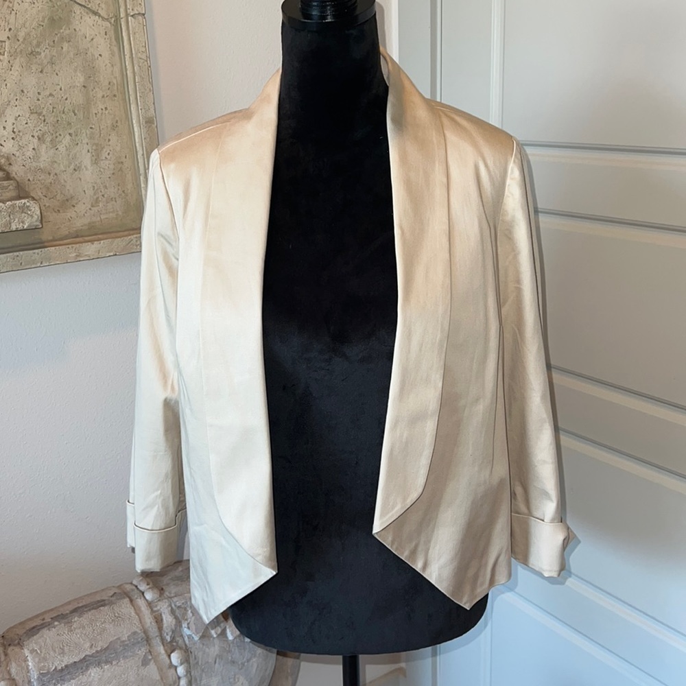 CATO cropped blazer khaki jacket Sz M